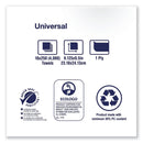 Tork Multifold Towels, 9.13 x 9.5, Natural White, 250/Pack, 16 Packs/Carton