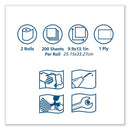 Tork Advanced ShopMax Wiper 450, Centerfeed Refill, 9.9 x 13.1, Blue, 200/Roll, 2 Rolls/Carton