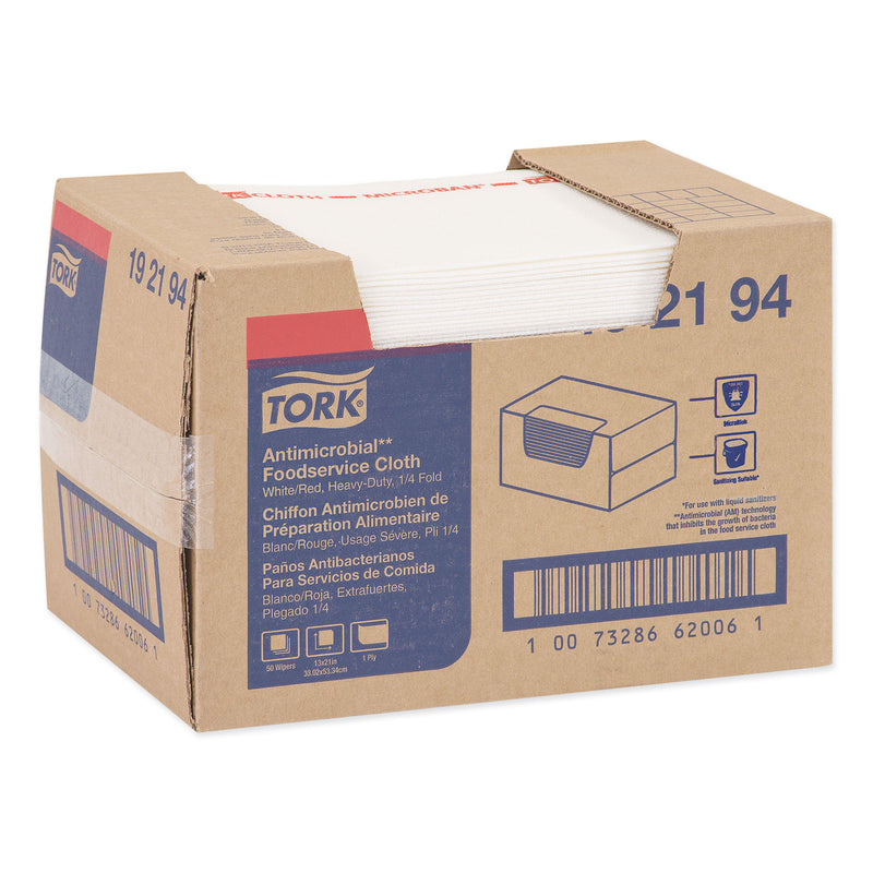 Tork Foodservice Cloth, 13 x 21, White, 50/Carton