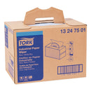Tork Industrial Paper Wiper, 4-Ply, 12.8 x 16.5, Blue, 180/Carton