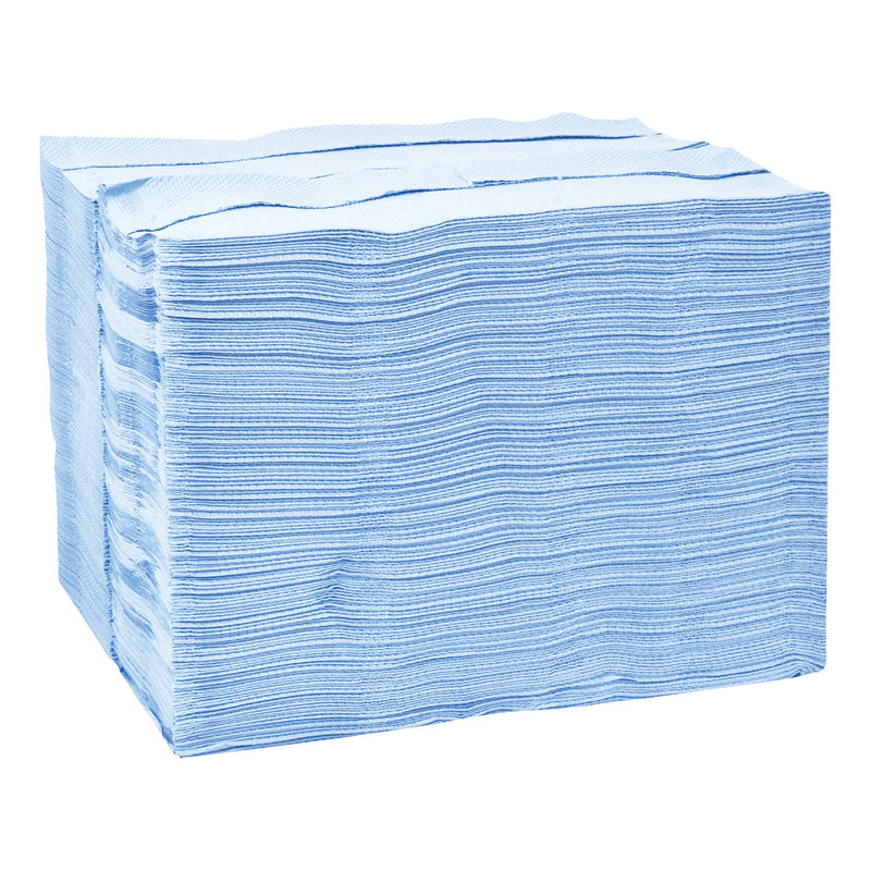 Tork Industrial Paper Wiper, 4-Ply, 12.8 x 16.5, Blue, 180/Carton