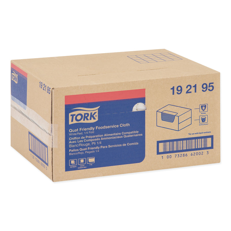 Tork Foodservice Cloth, 13 x 21, White, 150/Carton