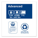 Tork Advanced Jumbo Bath Tissue, Septic Safe, 2-Ply, White, 3.48" x 1,600 ft, 6 Rolls/Carton