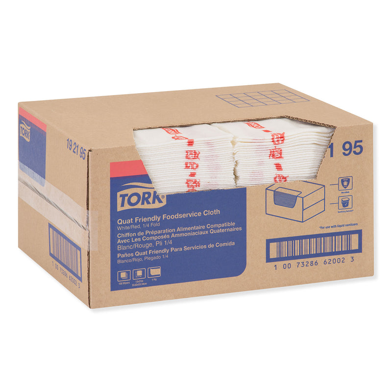 Tork Foodservice Cloth, 13 x 21, White, 150/Carton