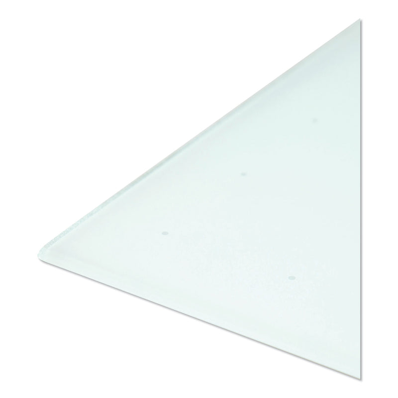 U Brands Floating Glass Ghost Grid Dry Erase Board, 36 x 24, White