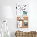 U Brands Tile Board Value Pack, 14 x 14, White/Natural, 2/Set