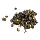U Brands Fashion Metal Thumbtacks, Metal, Brass, 0.38", 200/Pack