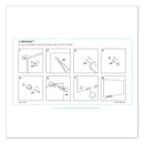 U Brands Magnetic Glass Dry Erase Board Value Pack, 36 x 24, White