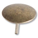 U Brands Fashion Metal Thumbtacks, Metal, Brass, 0.38", 200/Pack