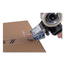 Duck Folded Edge Tape Dispenser with Folded Edge Tape with 6 Rolls of Tape,  3" Core, For Rolls Up to 2.08" x 110 yds, Gray