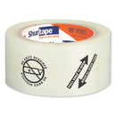 Duck Folded Edge Tape, 3" Core, 2.08" x 110 yds, Clear