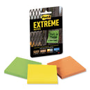 Post-it Water-Resistant Self-Stick Notes, 3" x 3", Assorted Colors, 45 Sheets/Pad, 3 Pads/Pack