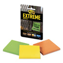Post-it Water-Resistant Self-Stick Notes, 3" x 3", Assorted Colors, 45 Sheets/Pad, 3 Pads/Pack