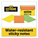 Post-it XL Notes with Extreme Flat Pad Holder, 4.5" x 6.75", Assorted Colors, 25 Sheets/Pad, 9 Pads/Pack