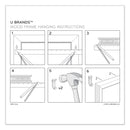 U Brands Magnetic Dry Erase Calendar with Decor Frame, 30 x 20, White Surface and Frame
