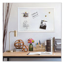 U Brands Magnetic Dry Erase Board with Decor Frame, 30 x 20, White Surface and Frame
