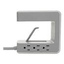 Tripp Lite Surge Protector, 6 AC Outlets/2 USB-A and 1 USB-C Ports, 8 ft Cord, 1,080 J, Gray