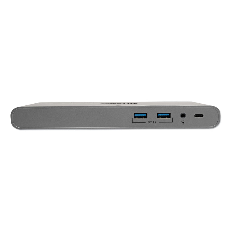 Tripp Lite USB Type-C Docking Station, 3.5mm/Displayport/HDMI/RJ45/Thunderbolt 3/USB A/USB C/VGA, Silver