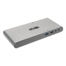 Tripp Lite USB Type-C Docking Station, 3.5mm/Displayport/HDMI/RJ45/Thunderbolt 3/USB A/USB C/VGA, Silver