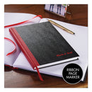 Black n' Red Hardcover Casebound Notebook, SCRIBZEE Compatible, 1 Subject, Wide/Legal Rule, Black Cover, 11.75 x 8.25, 96 Sheets
