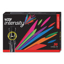 BIC Intensity Chisel Tip Permanent Marker Value Pack, Broad Chisel Tip, Black, 36/Pack