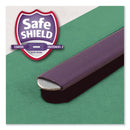 Smead Four-Section Pressboard Top Tab Classification Folders with SafeSHIELD Fasteners, 1 Divider, Letter Size, Green, 10/Box