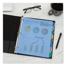 Avery Write and Erase Big Tab Durable Plastic Dividers, 3-Hole Punched, 8-Tab, 11 x 8.5, Assorted, 1 Set