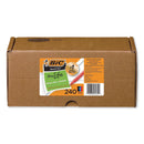 BIC Round Stic Xtra Life Ballpoint Pen Xtra-Value Pack, Stick, Medium 1.2 mm, Assorted Ink Colors, Gray Barrel, 240/Carton