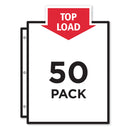 Avery Top-Load Poly Sheet Protectors, Heavy Gauge, Letter, Nonglare, 50/Box