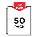 Avery Top-Load Sheet Protector, Economy Gauge, Letter, Clear, 50/Box
