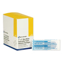 First Aid Only Adhesive Blue Metal Detectable Bandages, 1 x 3, Plastic with Foil, 100/Box, 12 Boxes/Carton