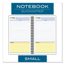 Cambridge Wirebound Guided QuickNotes Notebook, 1 Subject, List-Management Format, Dark Gray Cover, 8 x 5, 80 Sheets