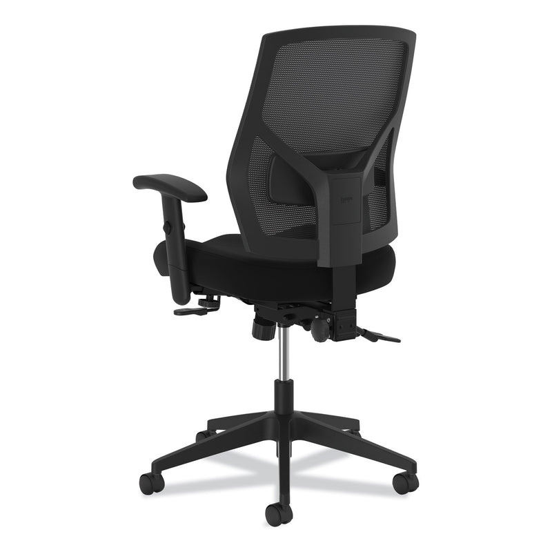 HON Crio High-Back Task Chair with Asynchronous Control, Supports Up to 250 lb, 18" to 22" Seat Height, Black