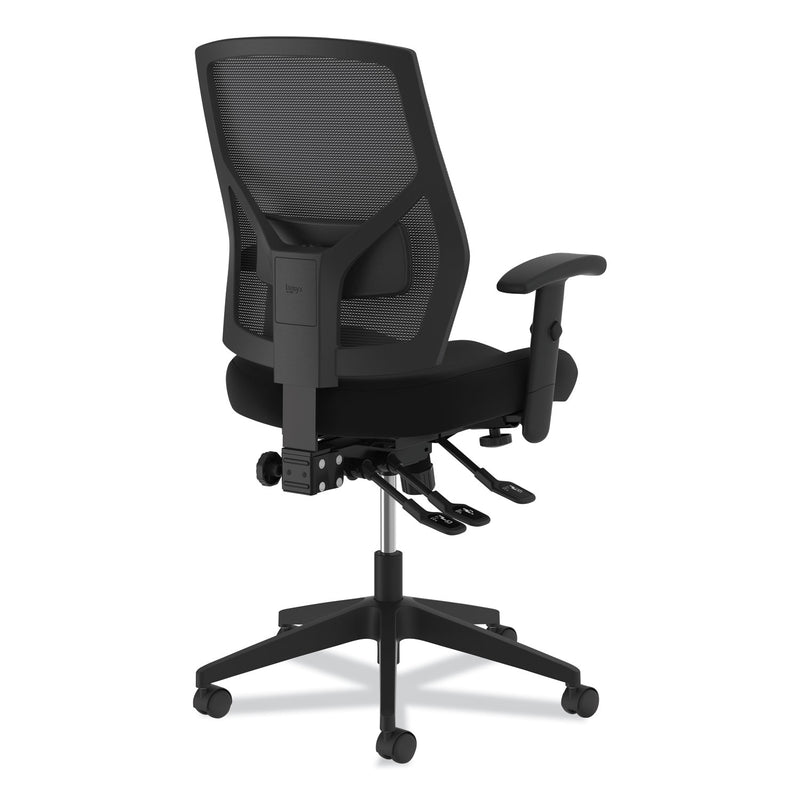 HON Crio High-Back Task Chair with Asynchronous Control, Supports Up to 250 lb, 18" to 22" Seat Height, Black