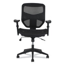 HON Prominent High-Back Task Stool, Supports Up to 250 lb, 15.94" to 19.69" Seat Height, Black