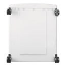 Storex Two-Drawer Mobile Filing Cabinet, 2 Legal/Letter-Size File Drawers, Gray, 14.75" x 18.25" x 26"