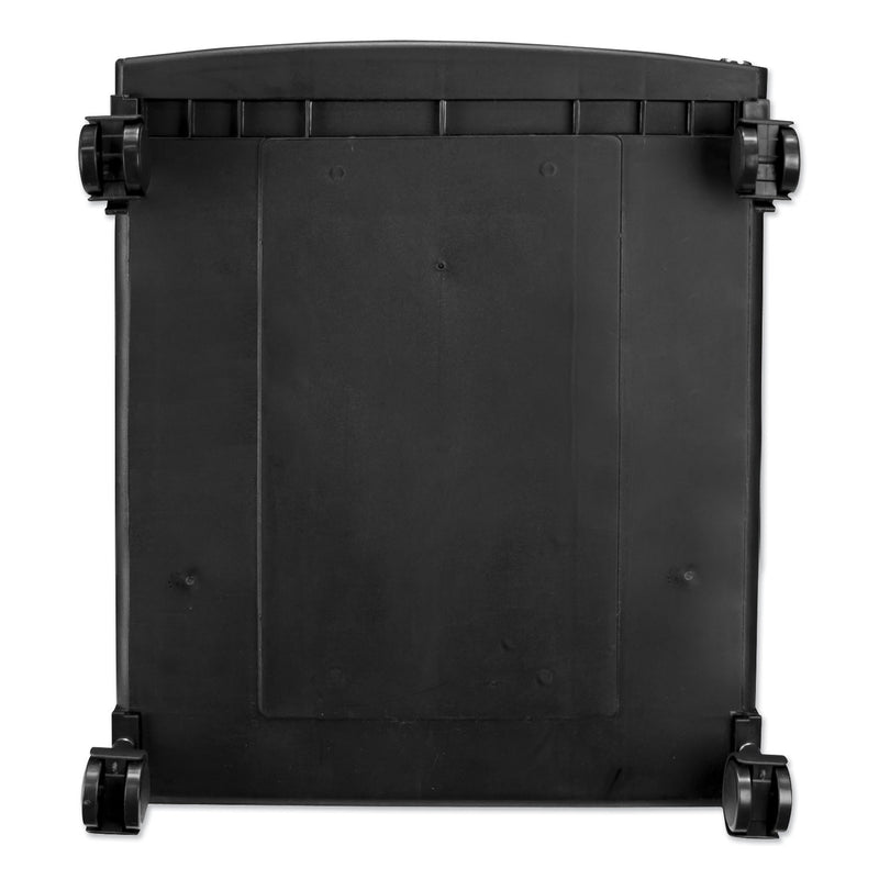 Storex Single-Drawer Mobile Filing Cabinet, 1 Legal/Letter-Size File Drawer, Black, 14.75" x 18.25" x 12.75"