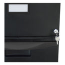 Storex Two-Drawer Mobile Filing Cabinet, 2 Legal/Letter-Size File Drawers, Black, 14.75" x 18.25" x 26"