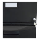 Storex Single-Drawer Mobile Filing Cabinet, 1 Legal/Letter-Size File Drawer, Black, 14.75" x 18.25" x 12.75"