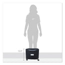 Storex Single-Drawer Mobile Filing Cabinet, 1 Legal/Letter-Size File Drawer, Black, 14.75" x 18.25" x 12.75"