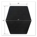 ES Robbins Game Zone Chair Mat, For Hard Floor/Medium Pile Carpet, 42 x 46, Black