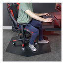 ES Robbins Game Zone Chair Mat, For Hard Floor/Medium Pile Carpet, 42 x 46, Black