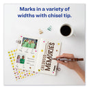 Avery MARKS A LOT Large Desk-Style Permanent Marker, Broad Chisel Tip, Brown, Dozen (8881)