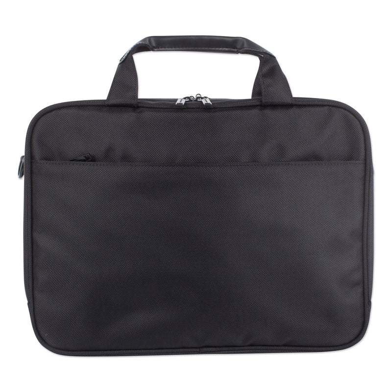Swiss Mobility Purpose Executive Briefcase, Fits Devices Up to 15.6", Nylon, 3.5 x 3.5 x 12, Black
