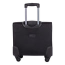 Swiss Mobility Purpose Overnight Business Case On Spinner Wheels, Fits Devices Up to 15.6", Polyester, 9.5 x 9.5 x 17.5, Black