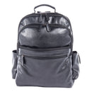 Swiss Mobility Valais Backpack, Fits Devices Up to 15.6", Leather, 5.5 x 5.5 x 16.5, Black
