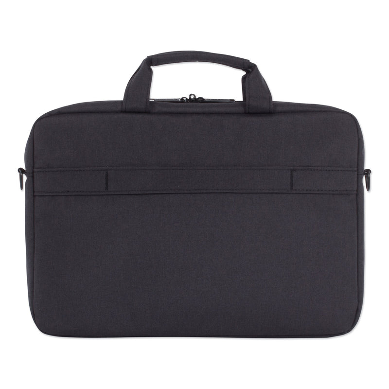 Swiss Mobility Cadence Slim Briefcase, Fits Devices Up to 15.6", Polyester, 3.5 x 3.5 x 16, Charcoal