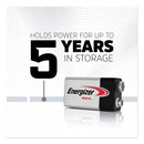 Energizer MAX Alkaline 9V Batteries, 2/Pack