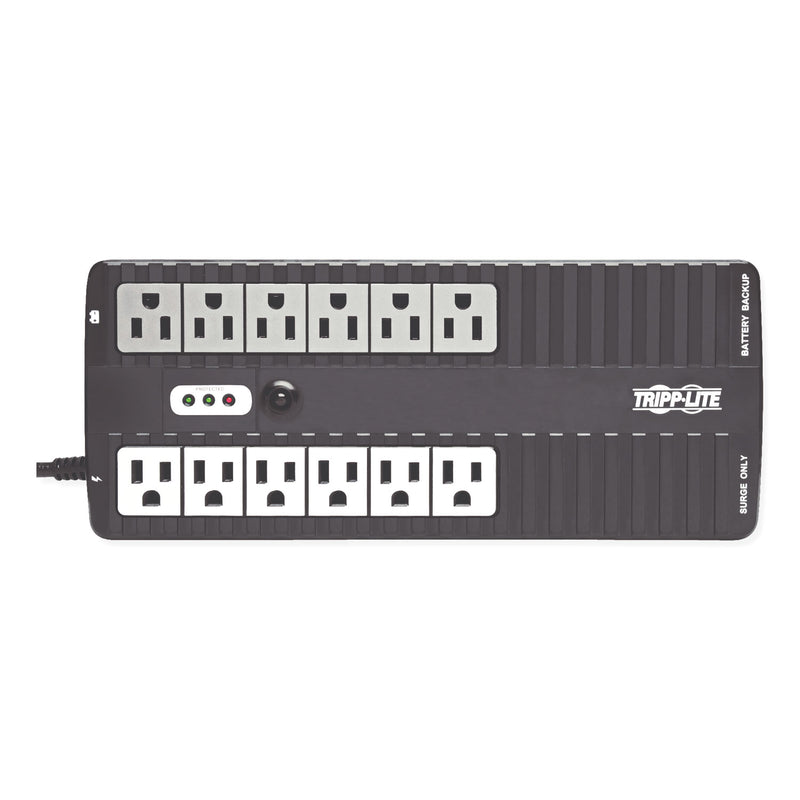 Tripp Lite Internet Office Ultra-Compact Desktop Standby UPS, 12 Outlets, 750 VA, 420 J