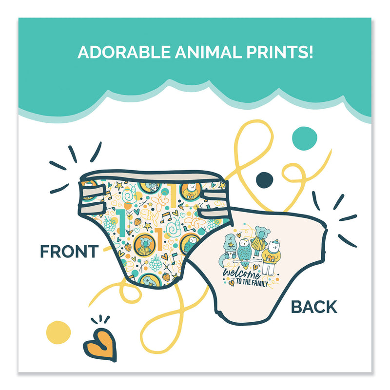 Seventh Generation Free and Clear Baby Diapers, Size 3, 16 lbs to 24 lbs, 124/Carton